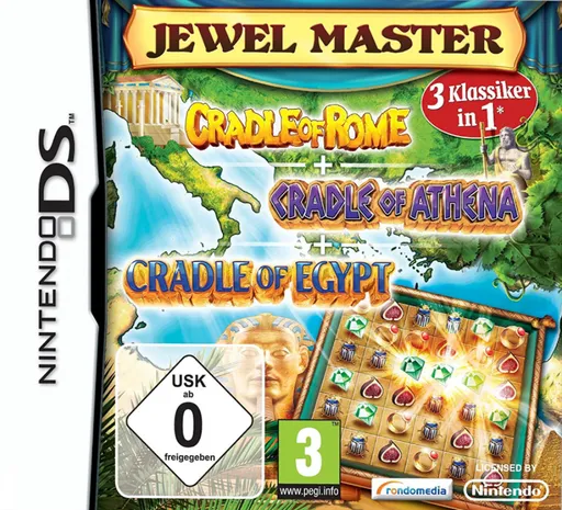 3 Game Pack! - Cradle of Rome + Cradle of Athena + Cradle of Egypt (Europe) (En,Fr,De,Es,It,Nl)